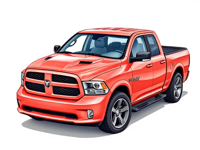 2015 ram 1500 SRT-10 SPOILER RED PAINT BODY KIT
