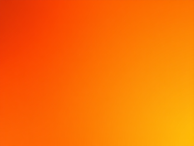 Create a YouTube thumbnail featuring a vibrant, eye-catching design. Start with a background that has a smooth, warm orange gradient transitioning from a dark orange shade at the top to a lighter, golden hue at the bottom. Add a subtle radial light burst effect emanating from the center-right to create depth and focus on the main subject. To enhance the texture, include a slight vignette around the edges to darken the corners and emphasize the center.