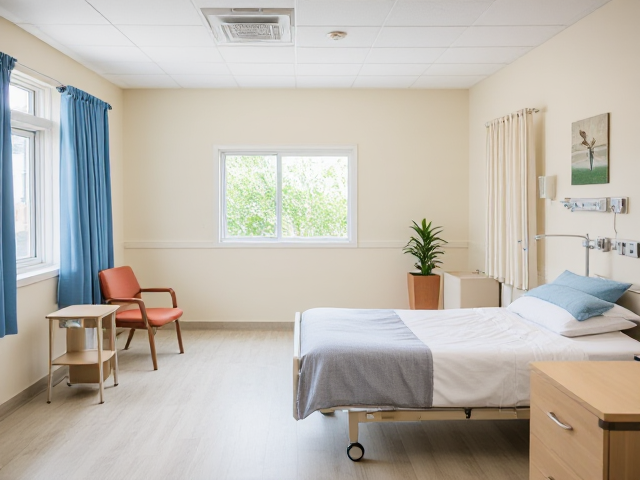 nursing home admissions room background