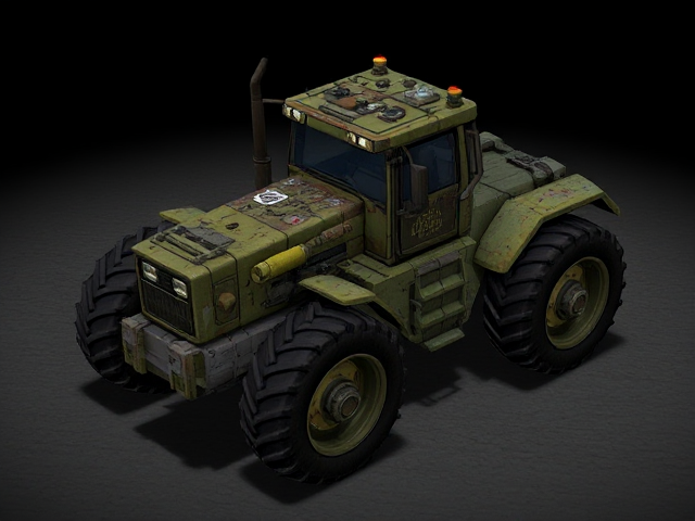 A "Toxin Tractor" portrayed from the game Command & Conquer Generals