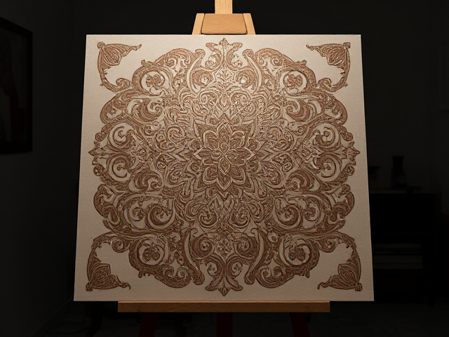 Alia bhatt, realistic painting, on a stand, with good lighting