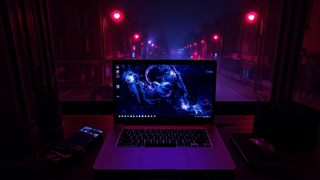 light room with future laptop but under the main screen have small second screen over panel and can be used for subtitles of movies.