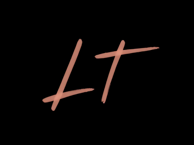 logo sur fond noir uni avec une ecriture moderne et détaillé « LLT » lisible sans flou avec une police moderne comme DIDA sur capcut et des effets sombres