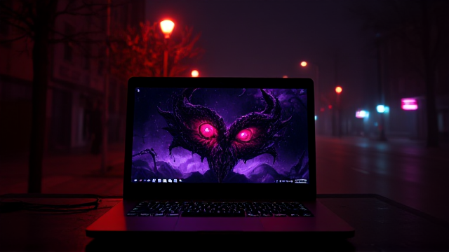 laptop but under the main screen have small second screen over panel and can be used for subtitles of movies.