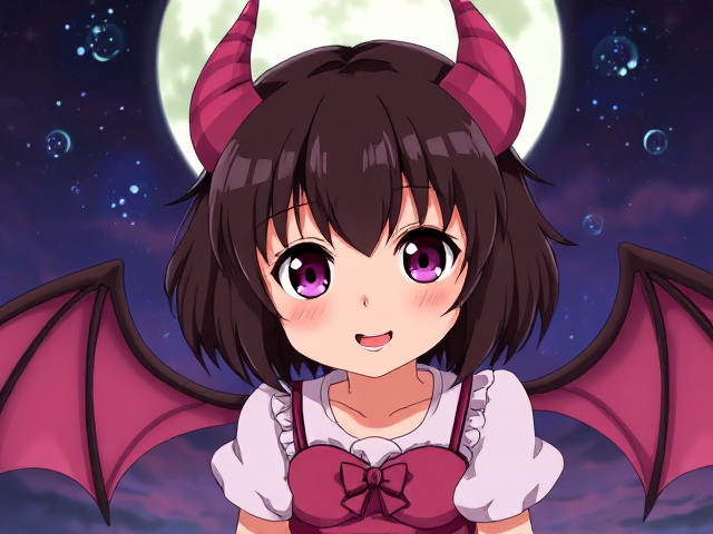 5 year old little demon girl anime