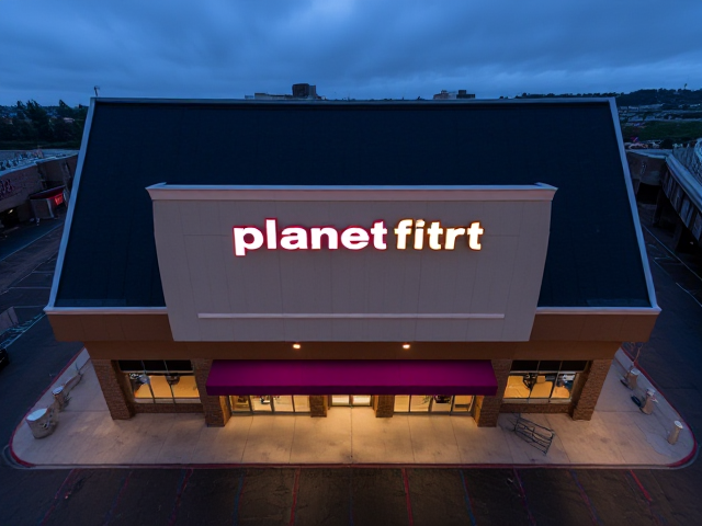 Planet fitness bottom to top view