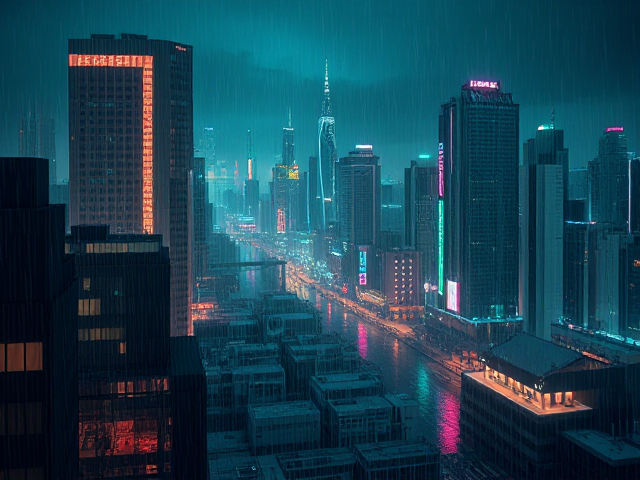 futuristic image of cyberspace beach