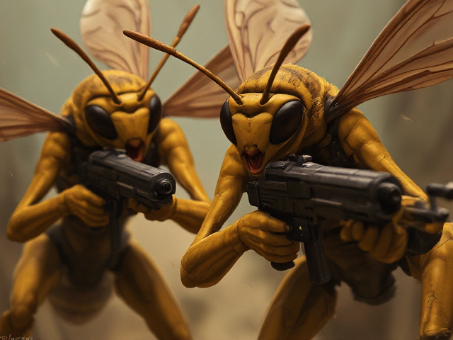 Wasps with guns.