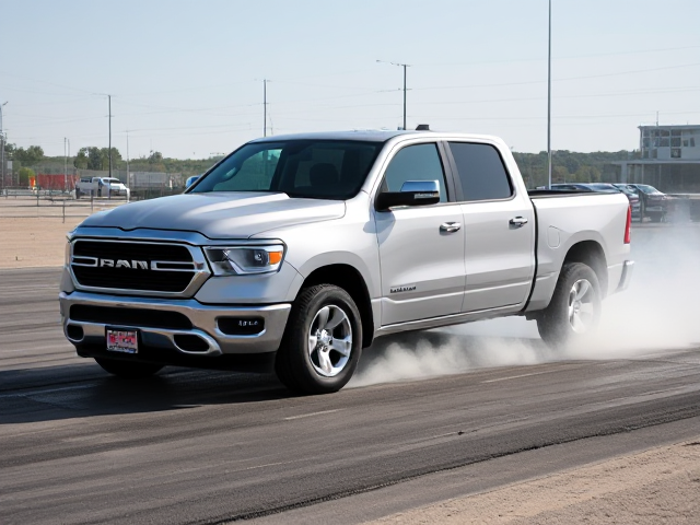 2023 ram 1500 doing donuts