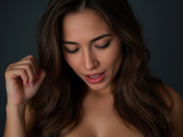 Female heart pounding.