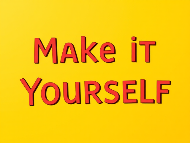 create an image to that is written Make It Yourself. This will act a a profile picture. Be as creative as you can