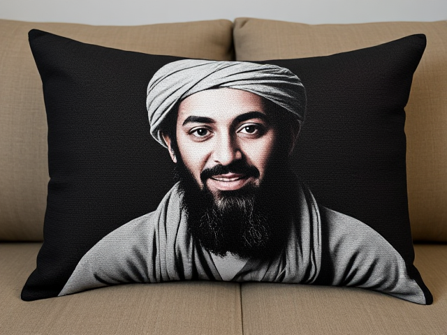 Osama bin laden rectangle pillow
