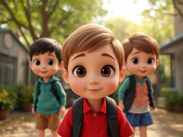 kids in a schoolyard playing