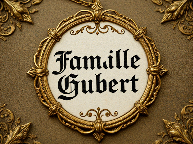 joil texte avec ecrit " famille gubert"