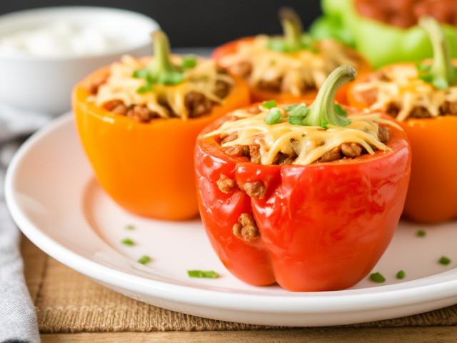 Family-Friendly Keto Dinner: Taco Stuffed Bell Peppers 🌮🌶️

Finding meals that please both kids and adults can be tricky. These Taco Stuffed Bell Peppers are a hit in our home! They're flavorful, fun to eat, and keto-friendly.

Recipe:

Preheat oven to 375°F (190°C).
Halve and deseed bell peppers.
Brown ground beef; add taco seasoning.
Fill peppers with beef mixture; top with cheese.
Bake for 20 minutes.
Serve with sour cream and salsa.