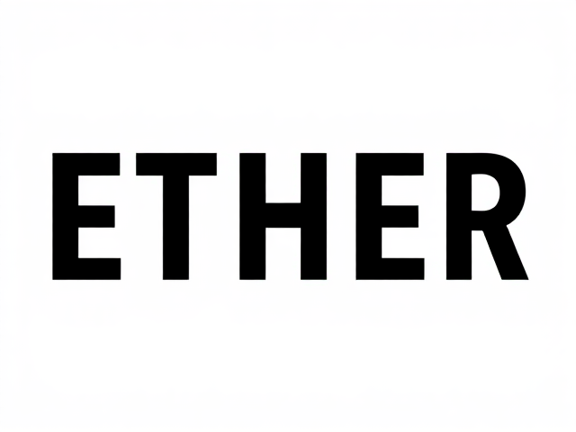 Create a minimalist, black and white logo for the word “ETHER”.

All letters should be uppercase, bold, and of equal height and width, with a clean sans-serif style. Letters are spaced slightly apart to allow visual breathing room.

The letter H is placed exactly in the center of the word and is larger than the other letters vertically, but has no horizontal bar, only two tall vertical strokes. This creates a clear open space in the middle of the logo.

The overall look should be simple, balanced, and modern, emphasizing the central H as a strong visual anchor and symbolizing a passage or gateway.

Use a white background and solid black letters. Avoid any texture, shading, or gradients. The logo must be highly legible and striking in its simplicity.