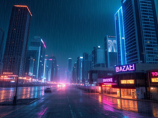 futuristic image of beach