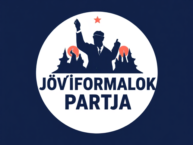 I want you to generate an image for a political party for future changers party and the name is “Jövőformálok Pártja” this has to be in the image