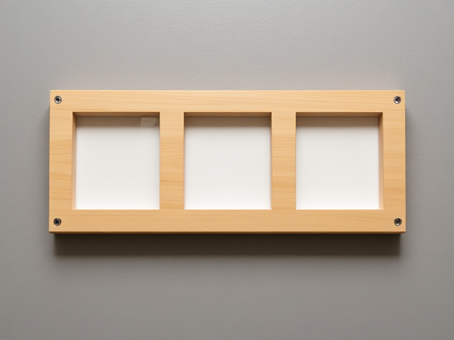 Donne moi un blason vierge avec 3 case pour photo et une case pour devise simple a compléter