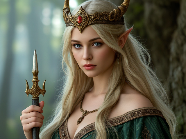 realistic elven princess
