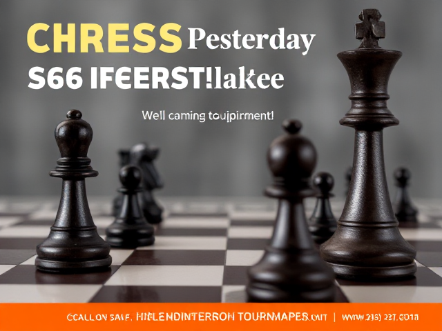 Chess tournament advertisement