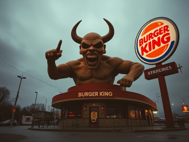Big evil burger king