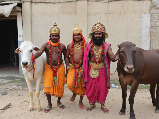 Four brahman in jangle