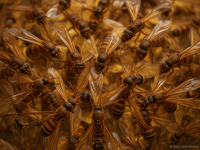 Wasps.  Lots of wasps.