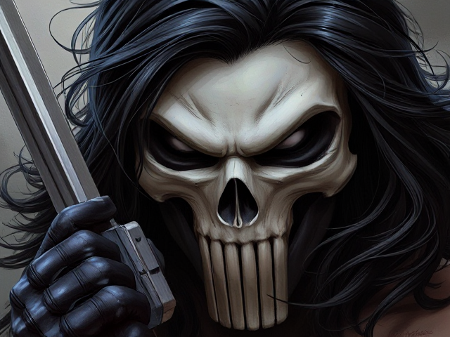 Ad for a punisher comic in the 1980s