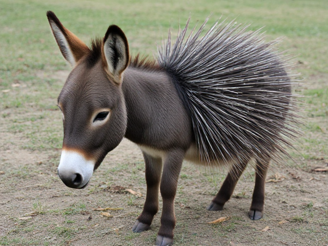 Donkey and porcupine hybrid