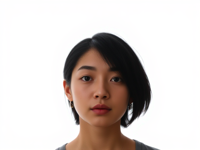 Tan, heterochromia, black hair