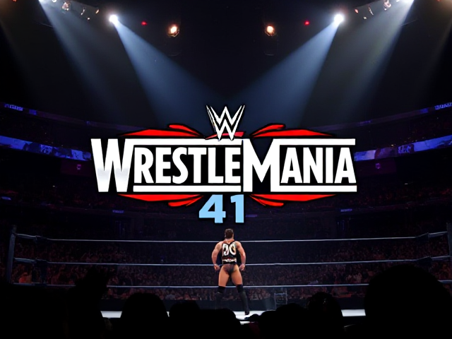 Create a poster for Wrestlemania 41
