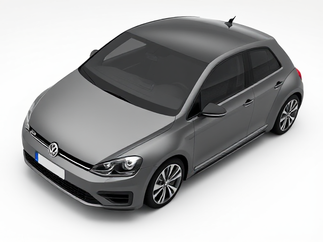 Volkswagen Golf and Volkswagen Beetle seamlessly combined, hybrid design, detailed features