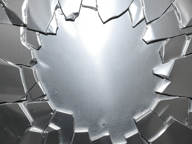 Super Shiny silver background broken shards of metal