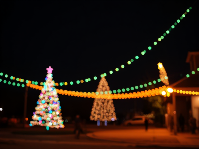 genere moi une image aux couleurs de noel, avec des tons clairs (en journée) pour annoncer de bonnes fetes et ou je peux y voir un chantier de panneaux solaires