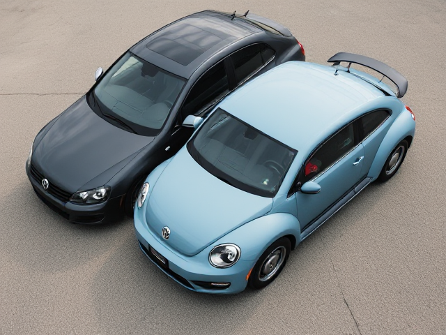 VW Golf and VW BEETLE Mixed together, merged together