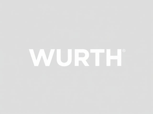 Logo Wurth, design moderne et épuré, fond transparent haute résolution, couleurs vives et saturées, minimaliste mais fidèle au modèle référent de la marque avec le logo