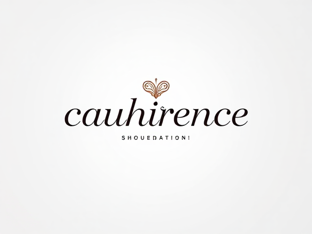 Crée moi un logo d'une marque de bijouterie montrant l'élégance ou c'est écrit cauhérence.