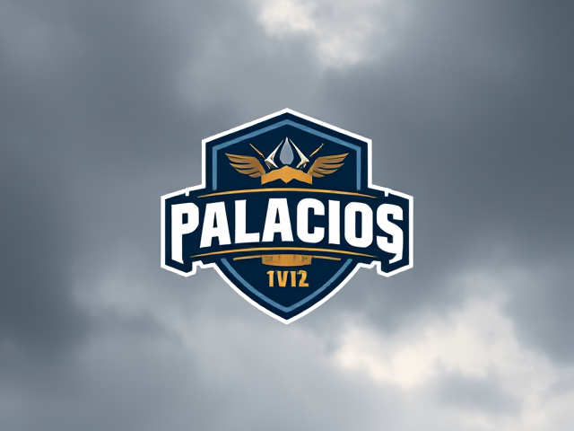 Crea un logo de marca de ropa con el nombre Palacios