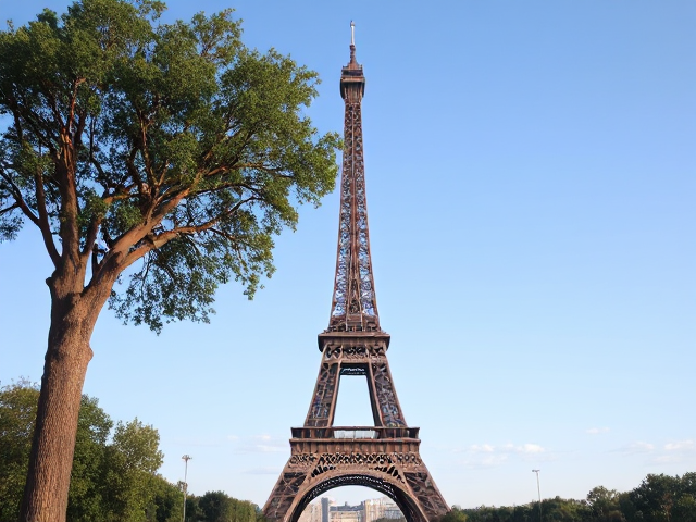 A picture of miracle a tree the size of the Eiffel Tower
