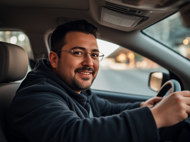 Cyril Hanouna qui est au volant de la papamobile