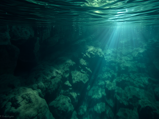 underwater pond background