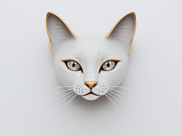 minimalist cat head cut diamond jewellery